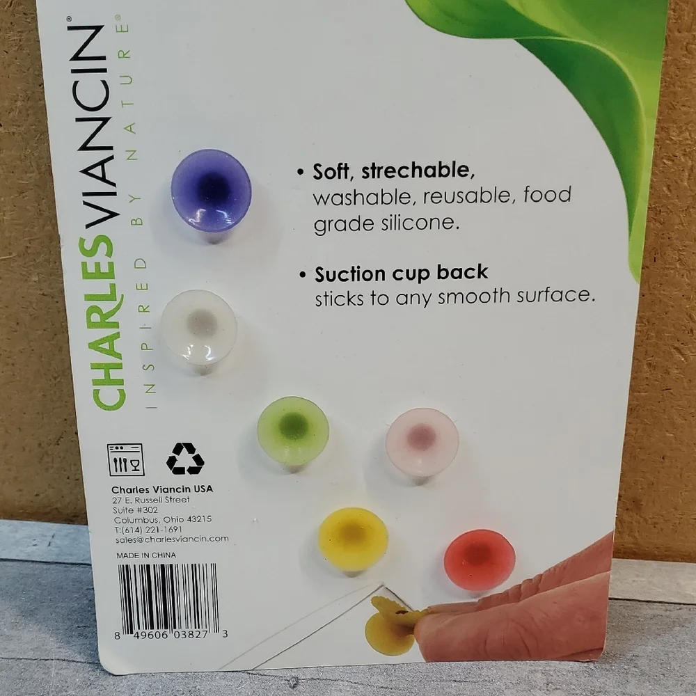 Floral Drink Marker Set with Wine Bottle Cork